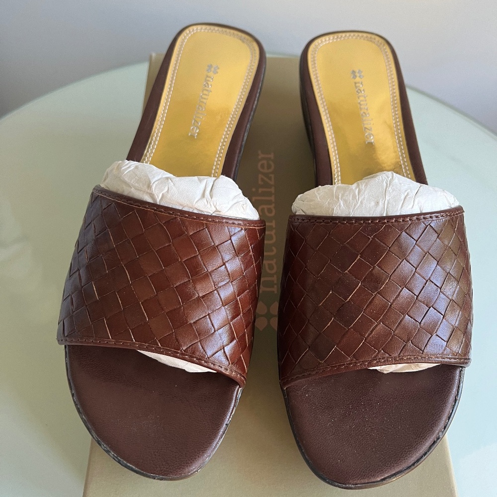 Naturalizer 8M Nesta Coffee Bean Lea Wedge Shoes